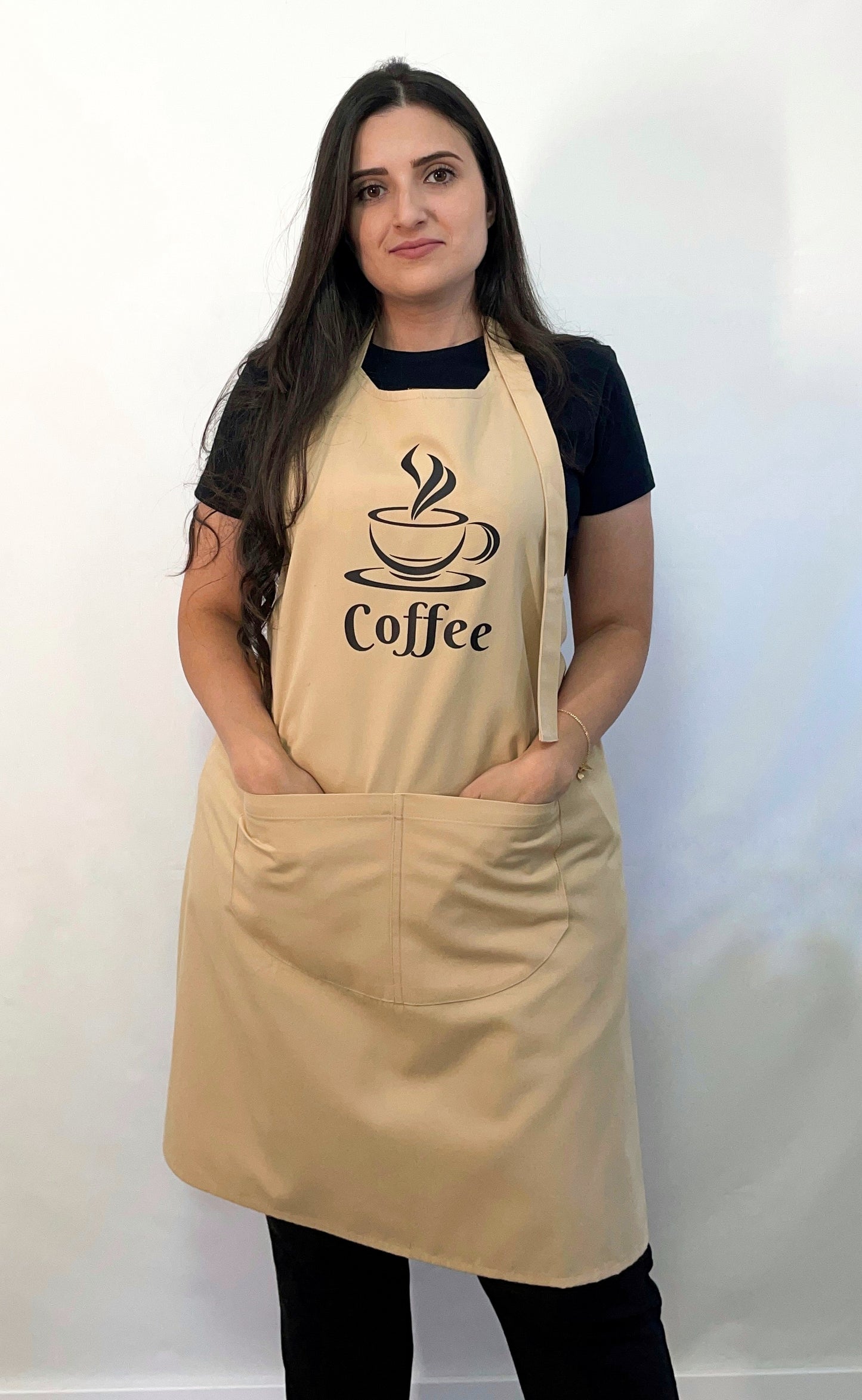 Avental Bata Profissional Preto Coffee