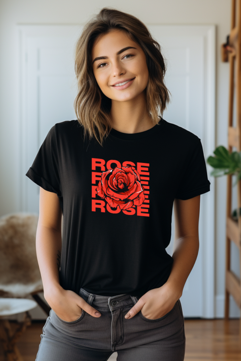 T-Shirt 100% Algodão | Rose