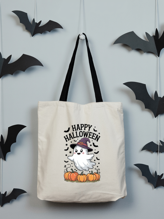 Ecobag | Tote Bag | Saco 100% Algodão Ecológico | Happy Halloween