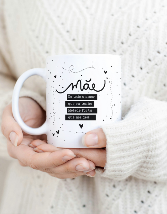 Caneca Dia da Mãe – Edição Limitada com Frases Exclusivas | Presente Perfeito para Mãe