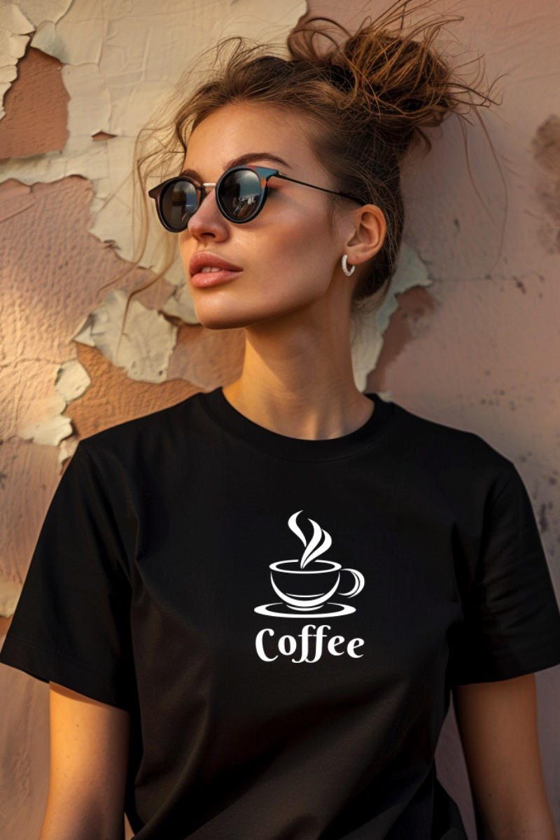 T-Shirt Coffee 100% Algodão
