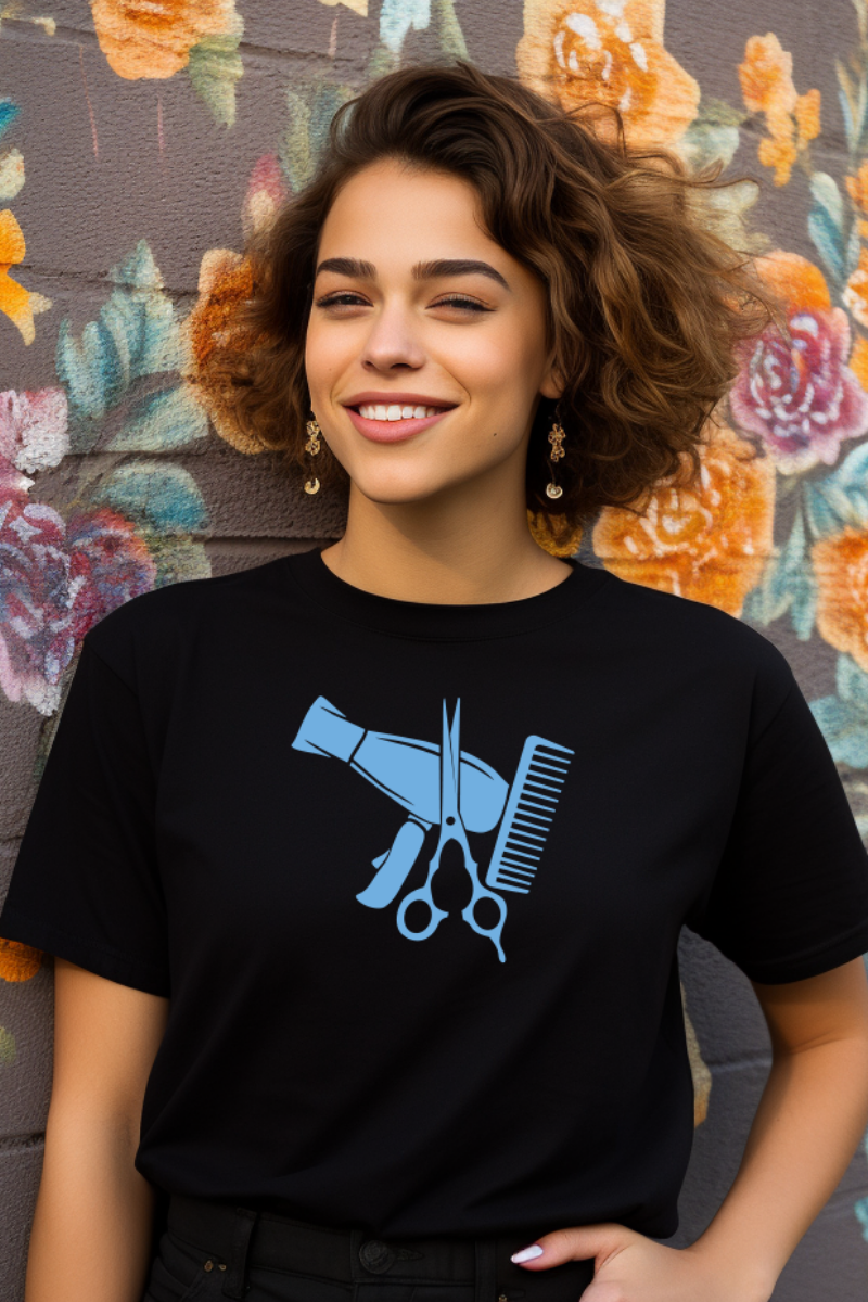 T-Shirt Cabeleireira Secador 100% Algodão