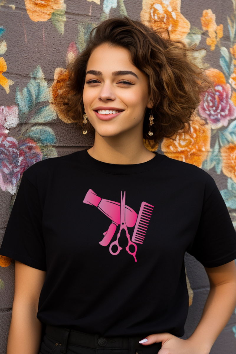 T-Shirt Cabeleireira Secador 100% Algodão