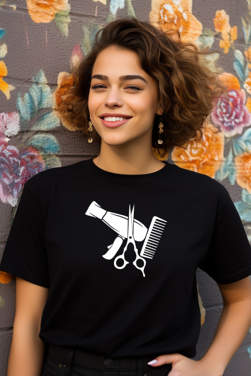 T-Shirt Cabeleireira Secador 100% Algodão