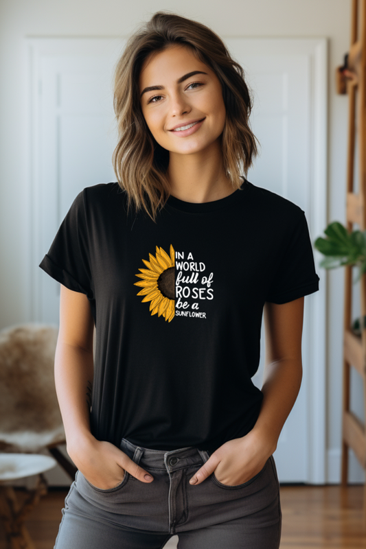 T-Shirt 100% Algodão | Flores