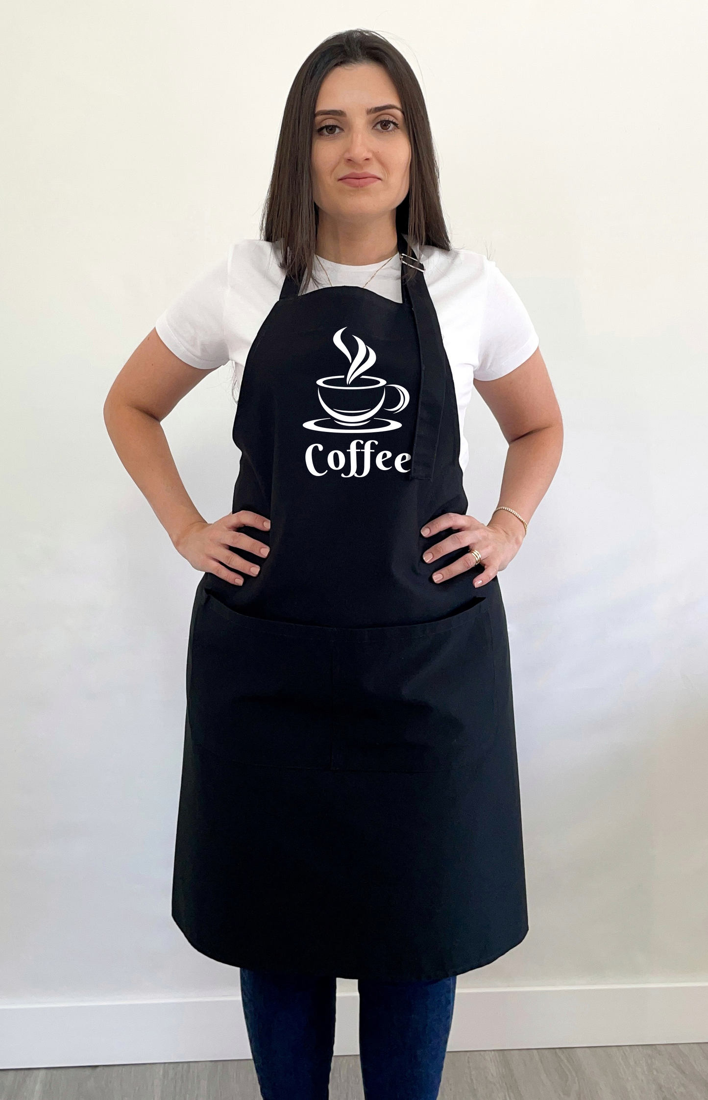 Avental Bata Profissional Preto Coffee