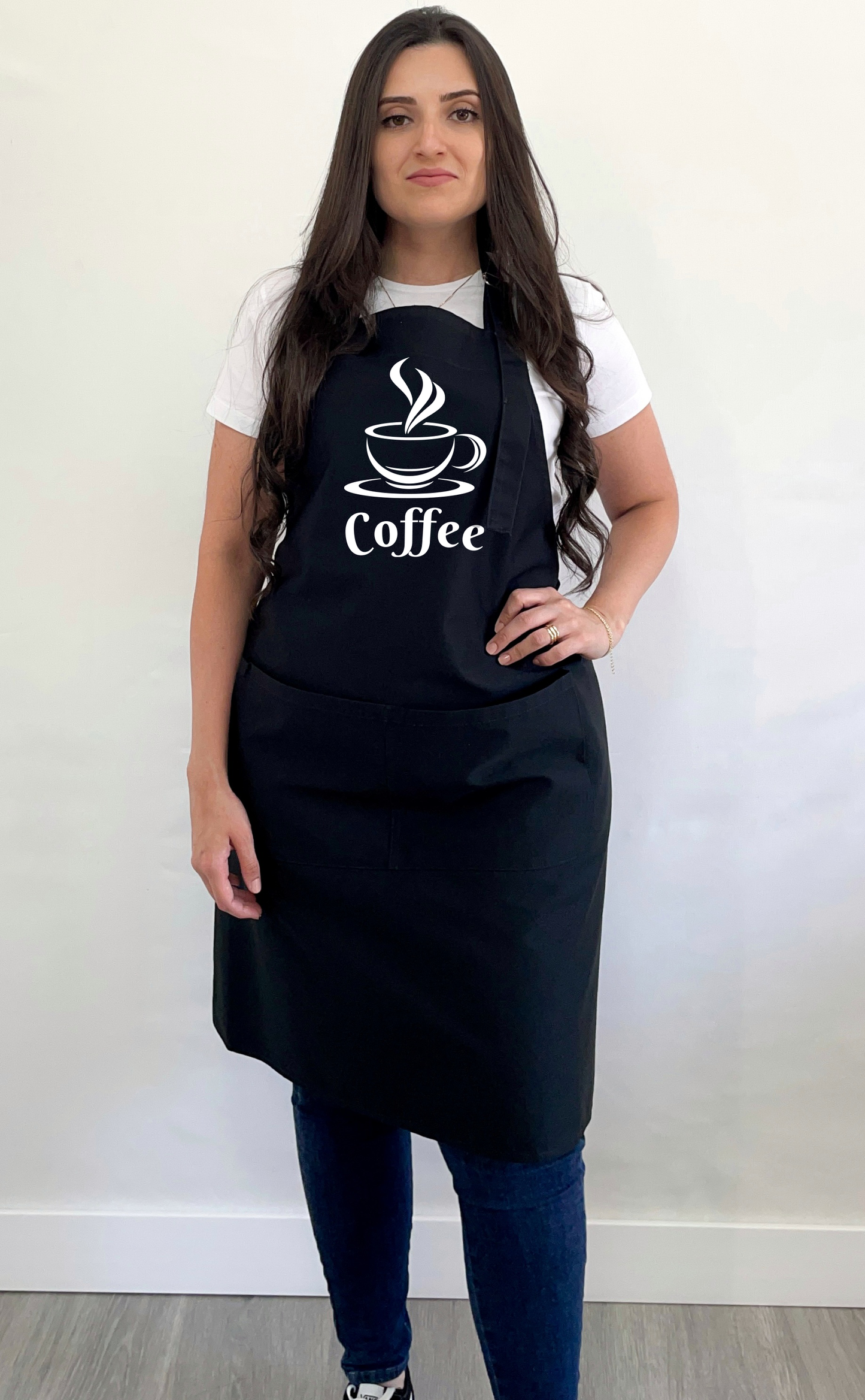 Avental Bata Profissional Preto Coffee