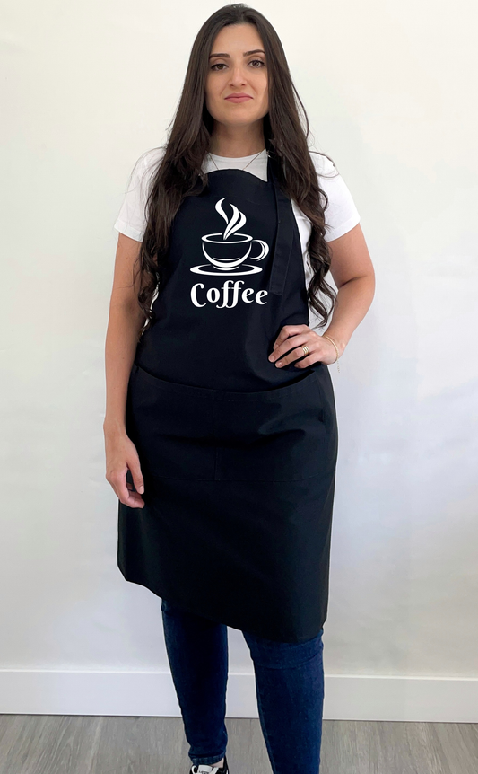 Avental Bata Profissional Preto Coffee