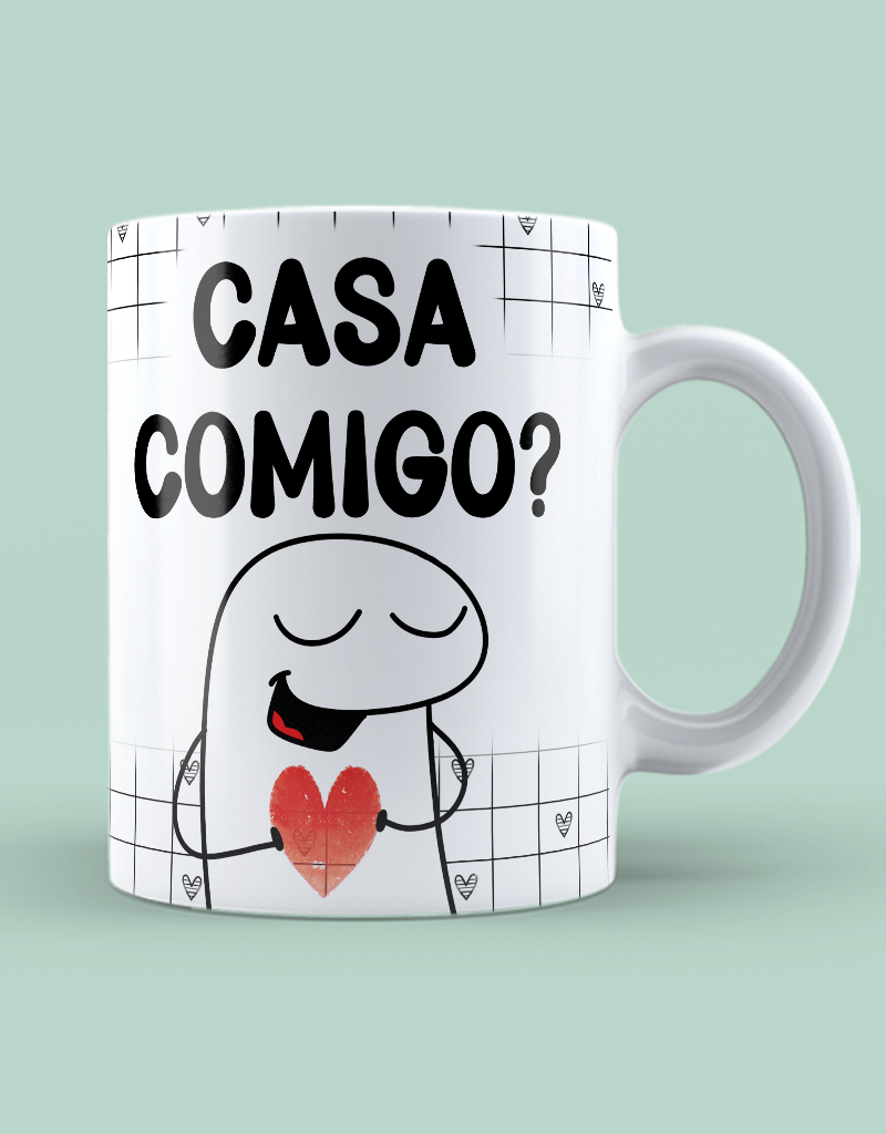 Caneca "Limpa, casa comigo"