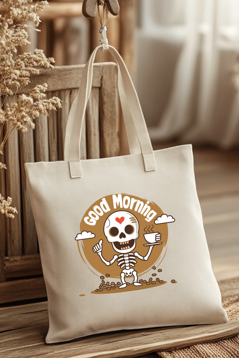 Ecobag | Tote Bag | Saco 100% Algodão Ecológico | Good Morning