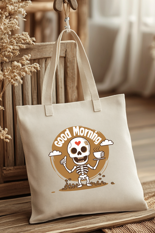 Ecobag | Tote Bag | Saco 100% Algodão Ecológico | Good Morning