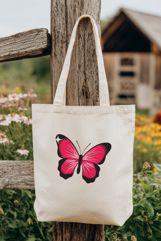 Ecobag | Tote Bag | Saco 100% Algodão Ecológico | Borboleta