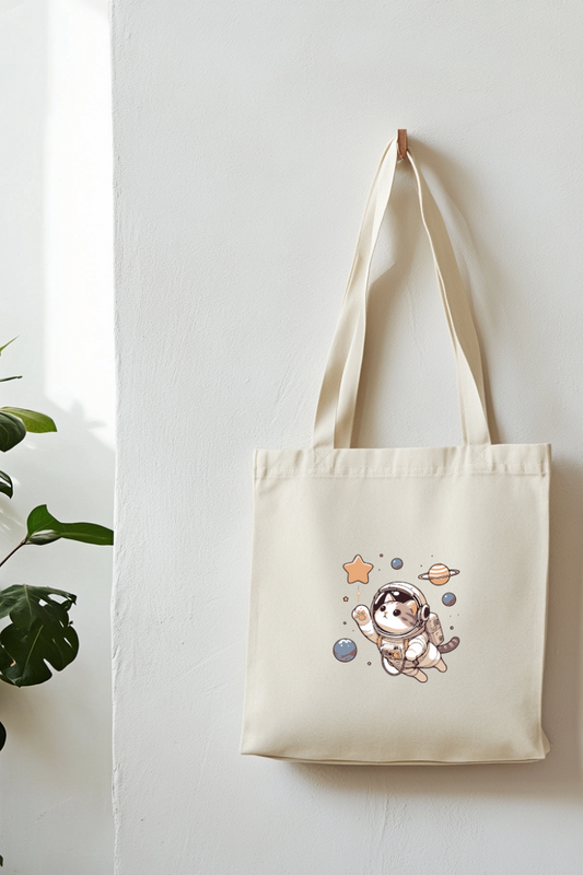 Ecobag | Tote Bag | Saco 100% Algodão Ecológico | Gato