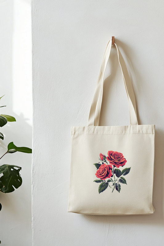 Ecobag | Tote Bag | Saco 100% Algodão Ecológico | Flores