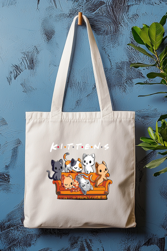 Ecobag | Tote Bag | Saco 100% Algodão Ecológico | Gatos