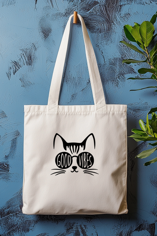 Ecobag | Tote Bag | Saco 100% Algodão Ecológico | Gato