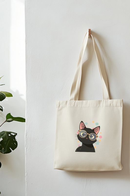 Ecobag | Tote Bag | Saco 100% Algodão Ecológico | Gato