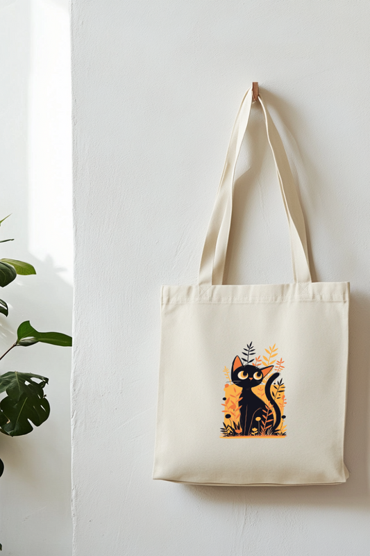 Ecobag | Tote Bag | Saco 100% Algodão Ecológico | Gato