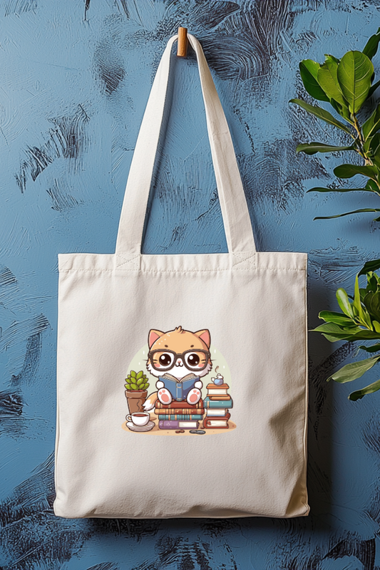 Ecobag | Tote Bag | Saco 100% Algodão Ecológico | Gato