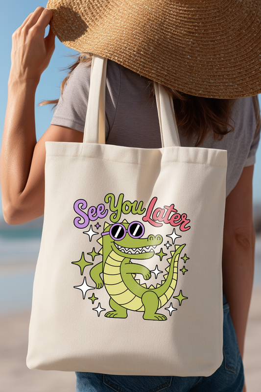 Ecobag | Tote Bag | Saco 100% Algodão Ecológico | See you later