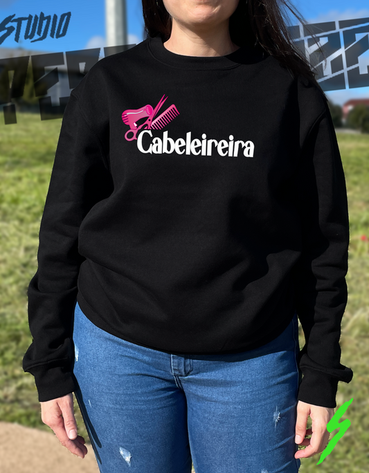 Sweatshirt Preto Cabeleireira