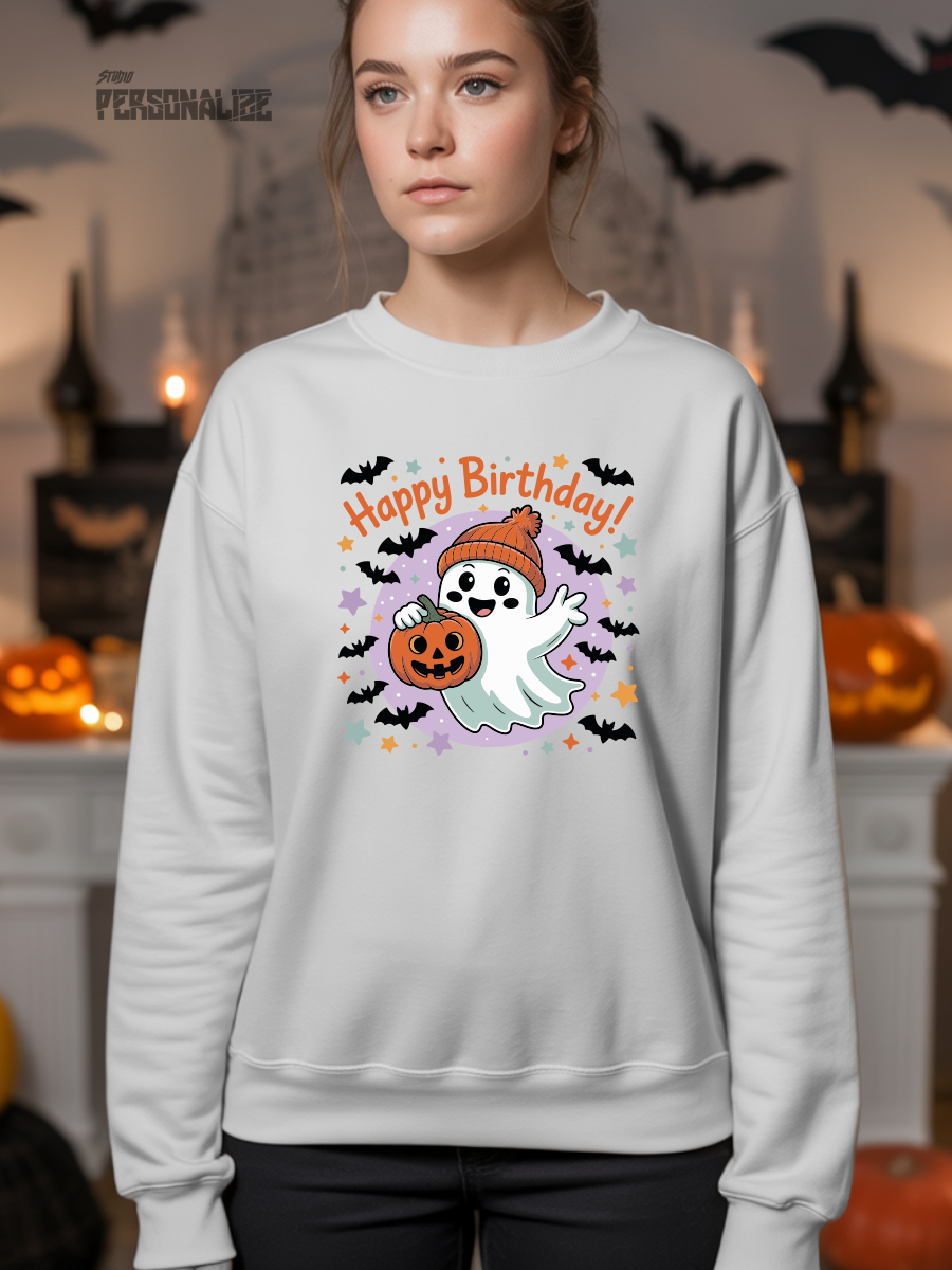 Sweatshirt Halloween Happy Birthday