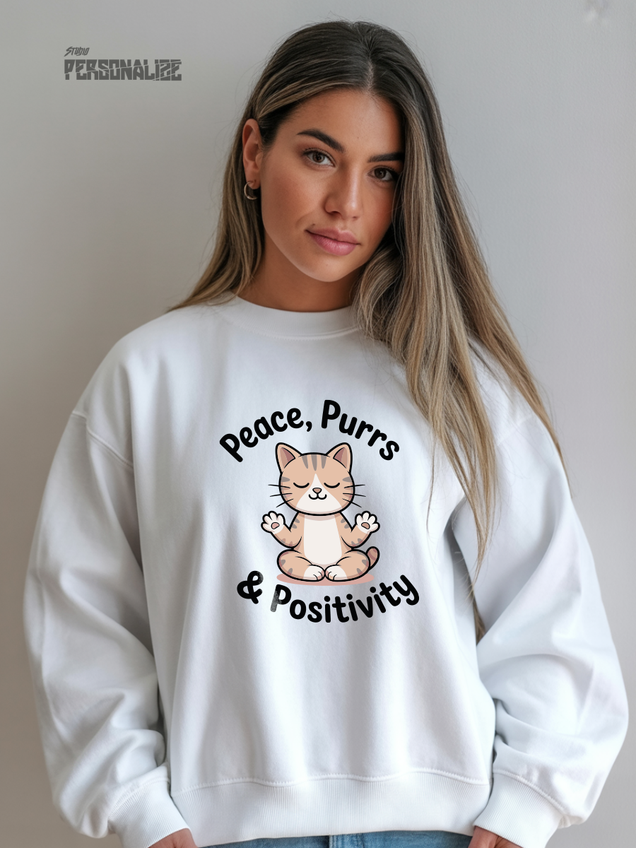 Camisola Sweatshirt | Cats | Conforto e Durabilidade