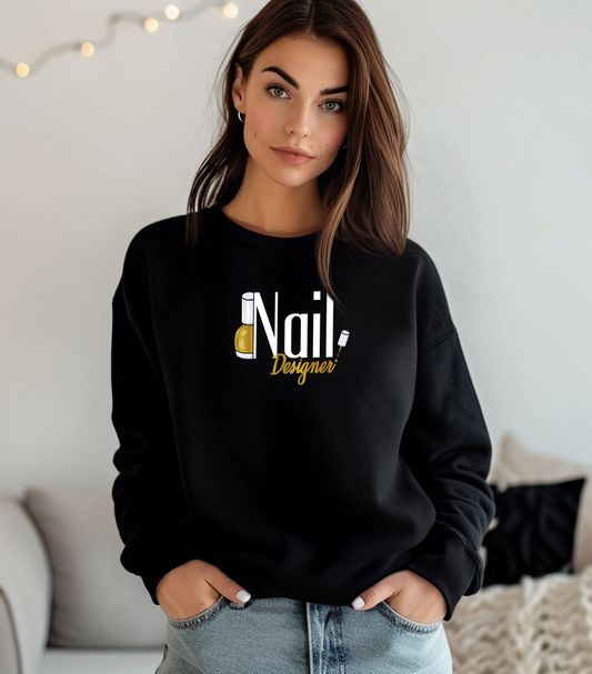 Sweatshirt estampa Nail Designer
