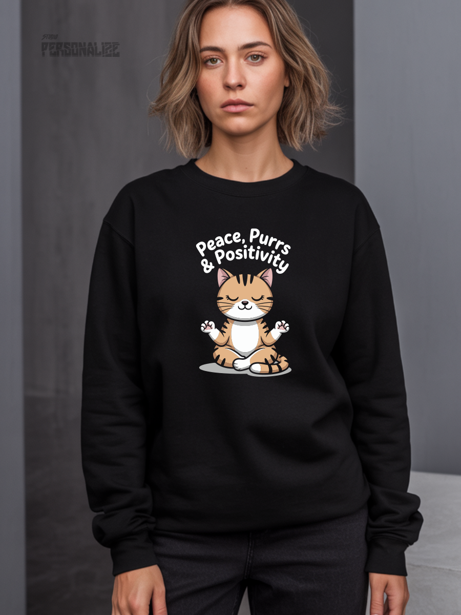 Camisola Sweatshirt | Cats | Conforto e Durabilidade