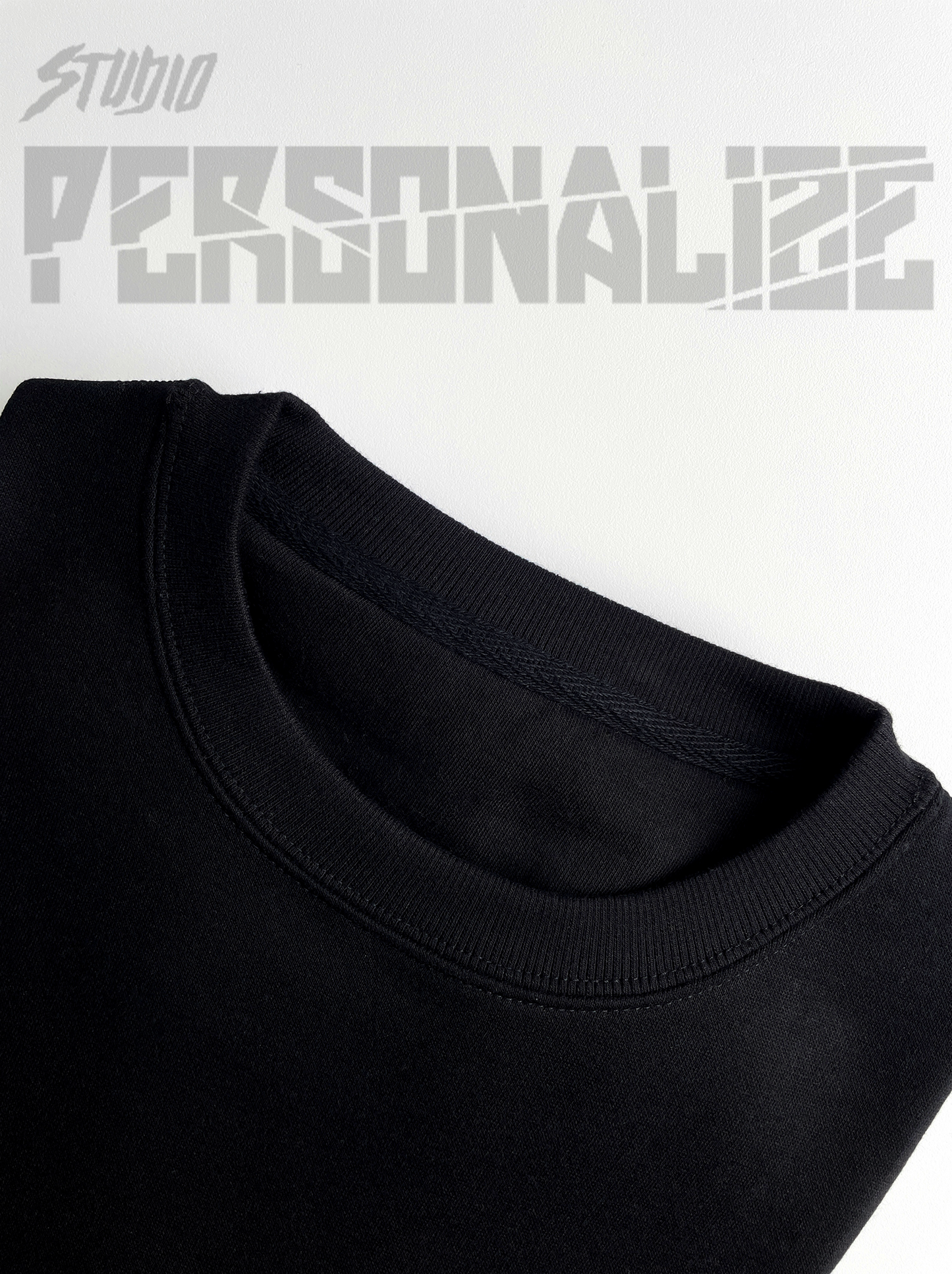 Sweatshirt preto estampa cabeleireira