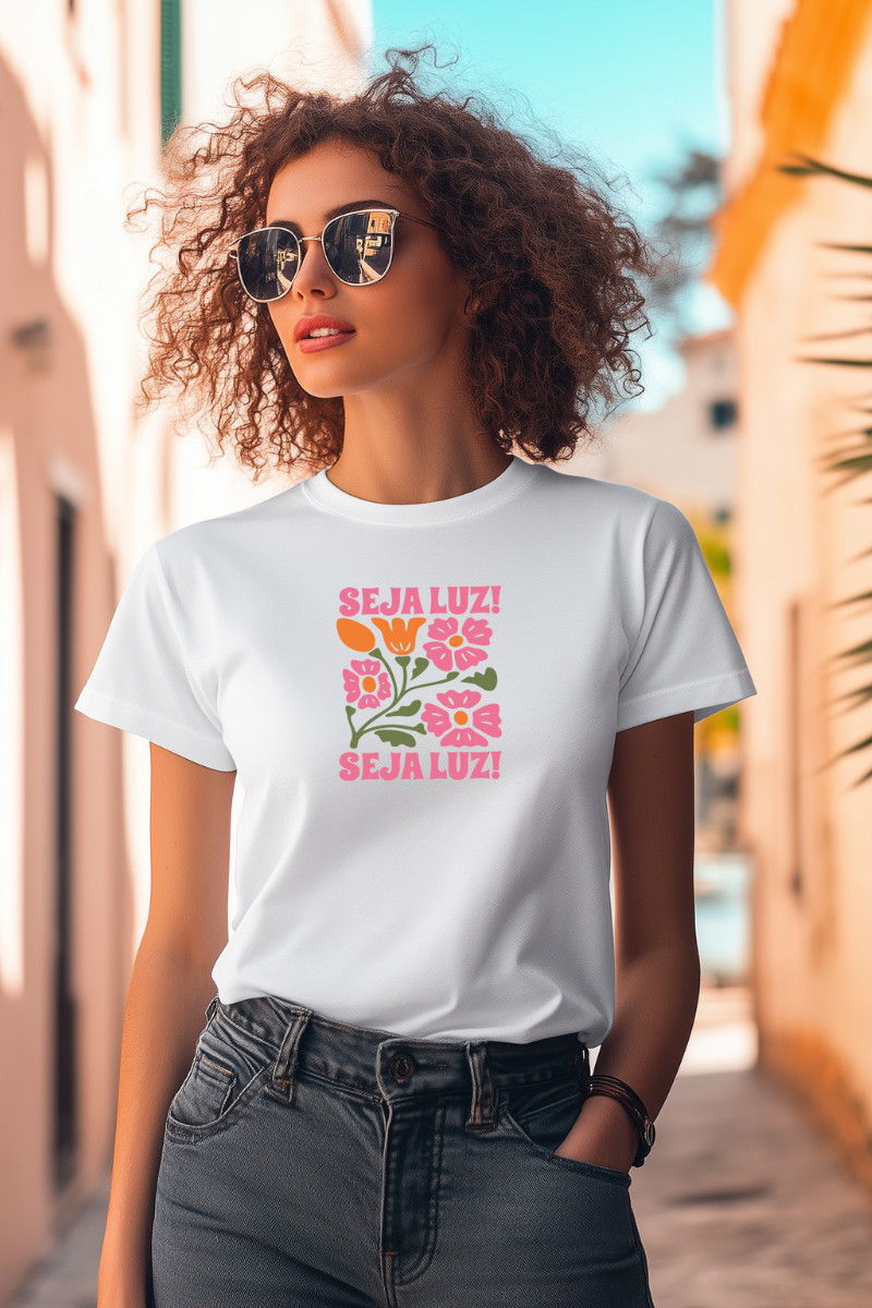 T-Shirt 100% Algodão | Seja Luz