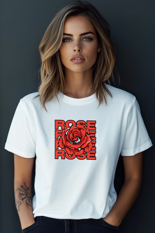 T-Shirt 100% Algodão | Rose