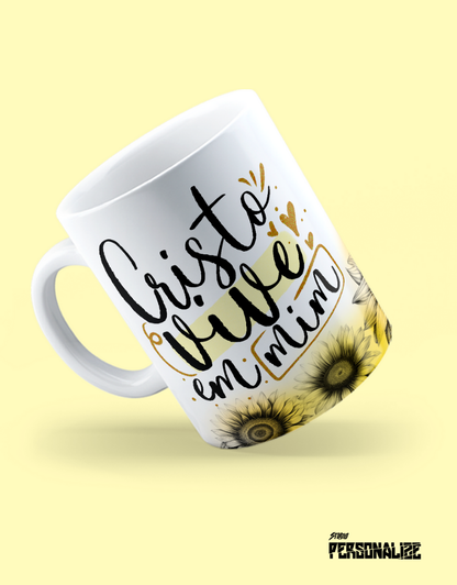 Caneca "Cristo vive em mim"
