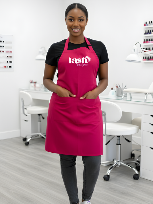 Avental Rosa Lash Designer Profissional