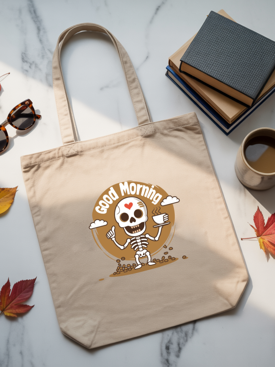 Ecobag | Tote Bag | Saco 100% Algodão Ecológico | Good Morning