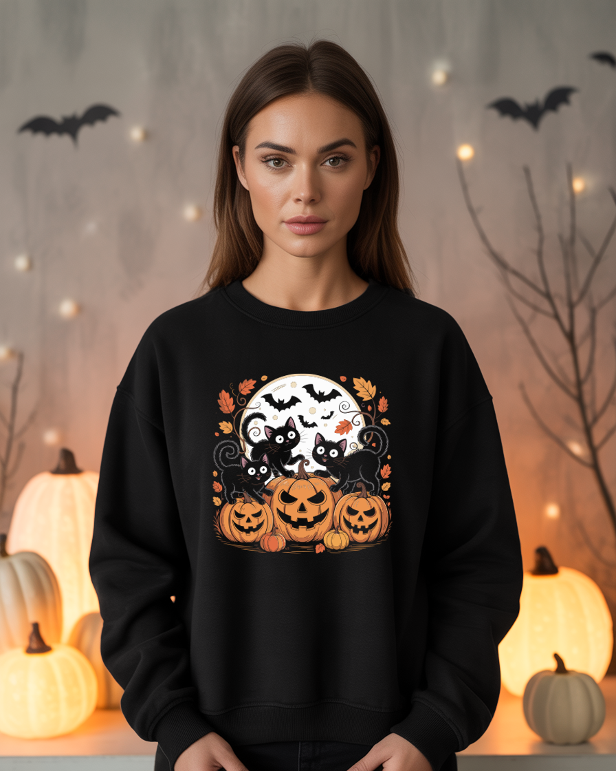 Camisola Sweatshirt | Halloween Cat