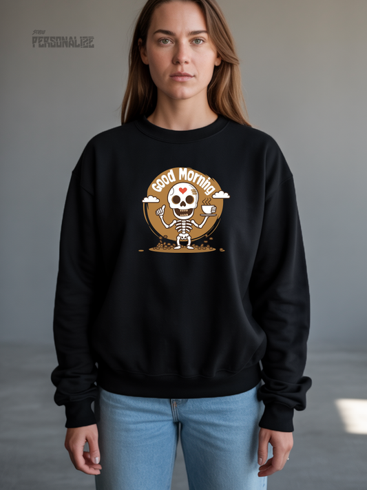 Sweatshirt Halloween Good Morning
