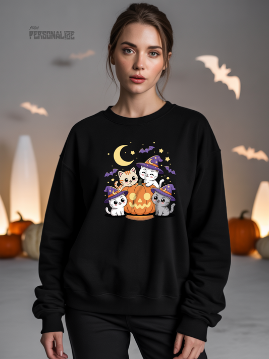 Camisola Sweatshirt | Halloween | Cats