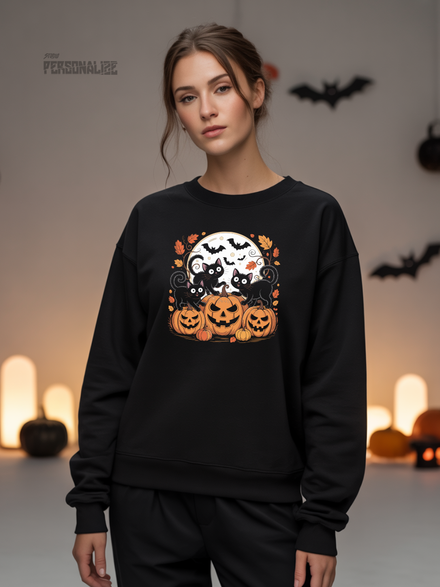 Camisola Sweatshirt | Halloween | Cats