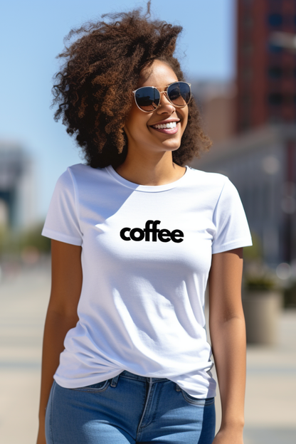 T-Shirt Coffee 100% Algodão