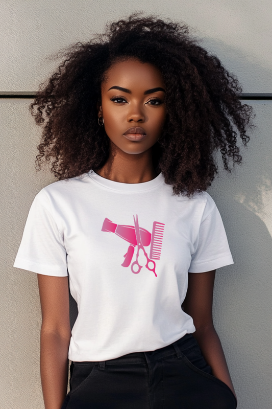 T-Shirt Cabeleireira Secador 100% Algodão
