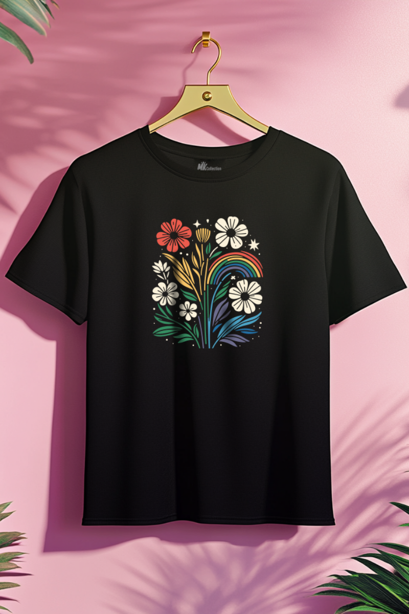 T-Shirt 100% Algodão | Flores