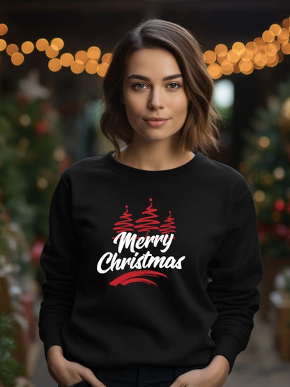 Camisola de Natal com estampa natalícia Merry christmas 