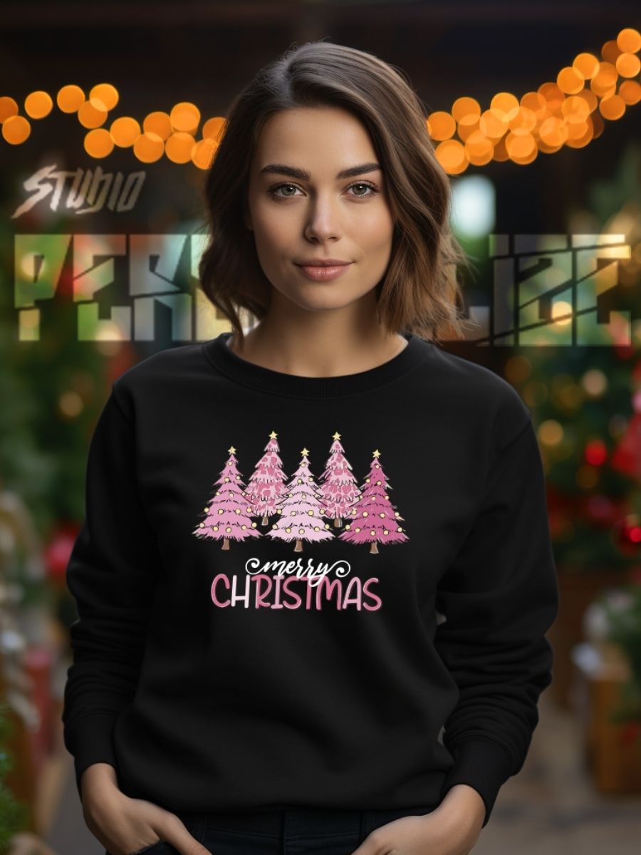 Camisola de Natal com estampa natalícia merry christmas 