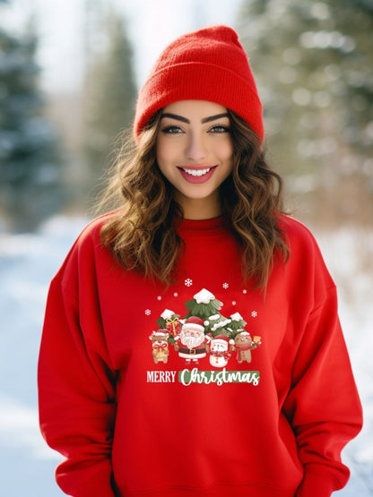 Camisola de Natal com estampa natalícia merry christmas 