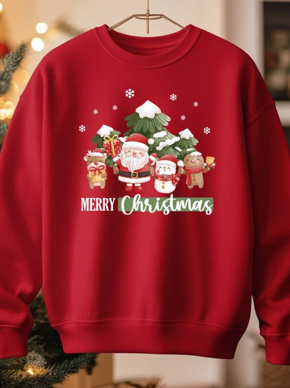 Camisola de Natal com estampa natalícia merry christmas 
