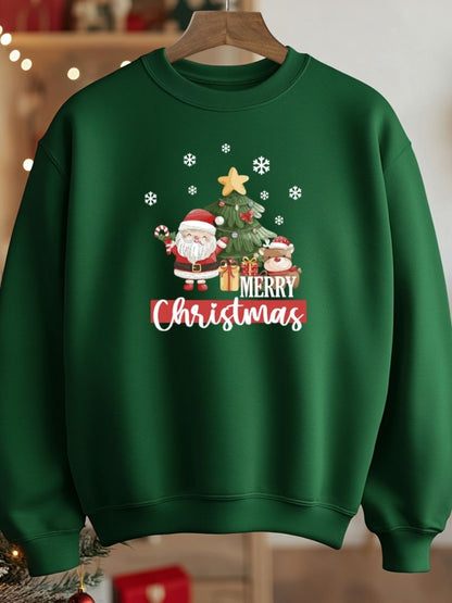 Camisola de Natal com estampa natalícia merry christmas 