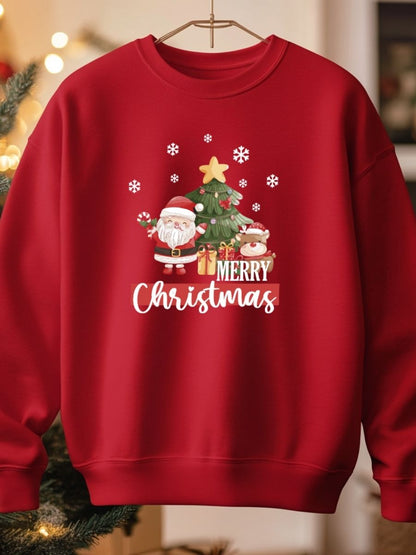 Camisola de Natal com estampa natalícia merry christmas 