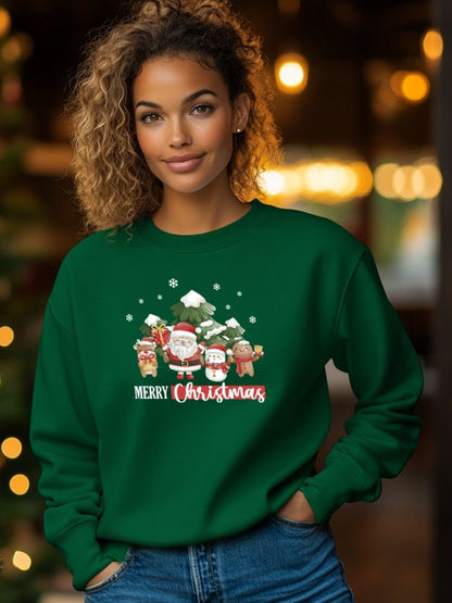 Camisola de Natal com estampa natalícia merry christmas 