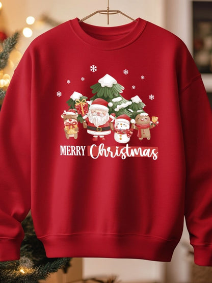 Camisola de Natal com estampa natalícia merry christmas 